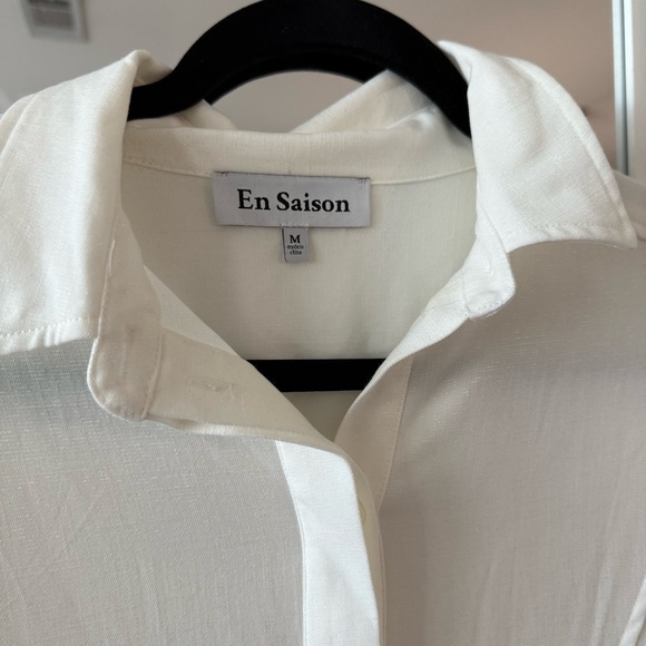 En Saison THE YACHT DAY DRESS Size Medium Color White - Picture 2 of 4